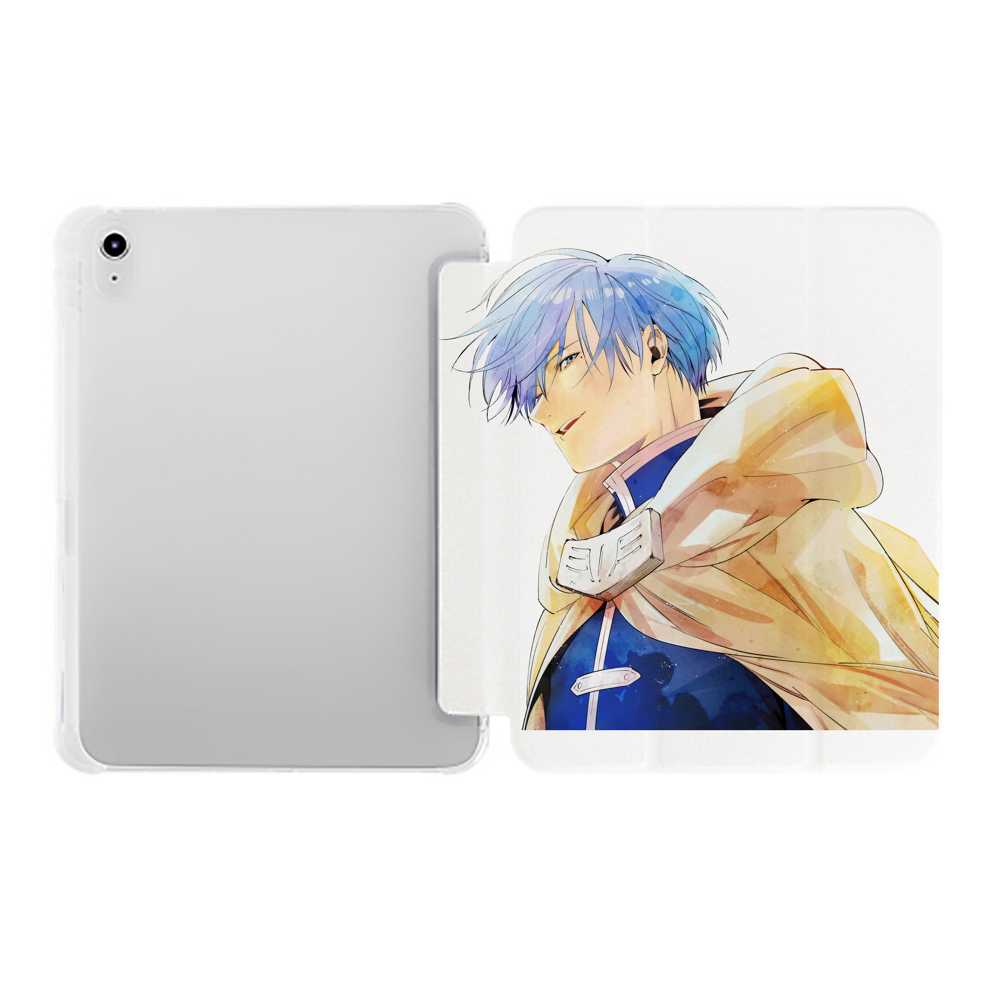 （画像用） 葬送のフリーレン Frieren IPad ケース ペン収納付き 三つ折りスタンド PUレザー×シリコン 対応機種9.5/10.5/10.9インチ